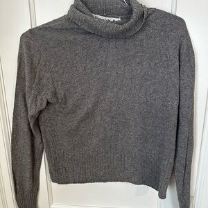 Joseph A Charcoal Cowl Neck Sweater